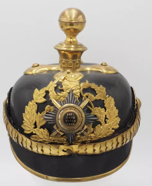 Hessen 25th Field Artillery Officers Pickelhaube Visuel 1 principal